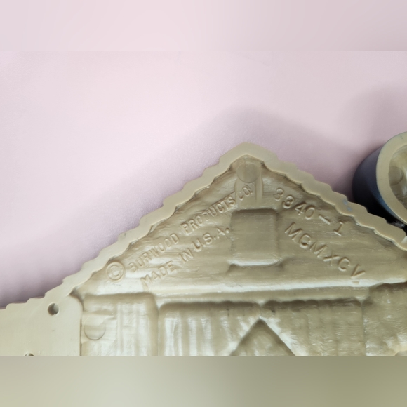 Set of 2 1990s Burwood Amish Horse Buggy Cottage and Amish Farm Wall Ha… - Picture 5 of 8